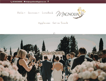 Tablet Screenshot of magnoliaweddingplanner.com